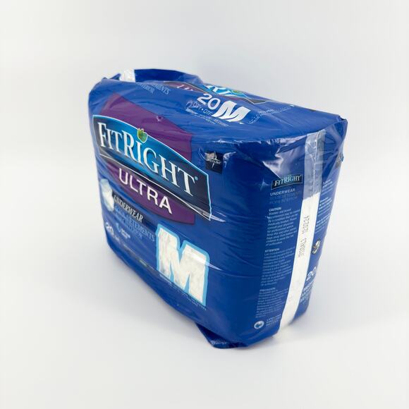 FitRight Ultra Incontinence Underwear Medium 20 Count, Heavy Absorbency, Sealed - Picture 2 of 6